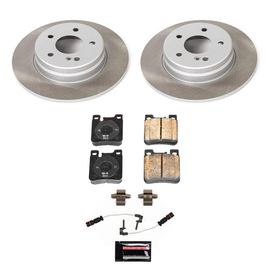 PowerStop Rear Semi-Coated Rotor Kit | 1998–2000 Mercedes-Benz E430 (SC624)