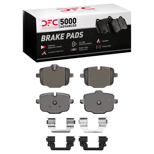 DFC 20-25 X3 Rear 5000 Low Metallic Brake Pads & Hardware Kit (1553-1850-01)
