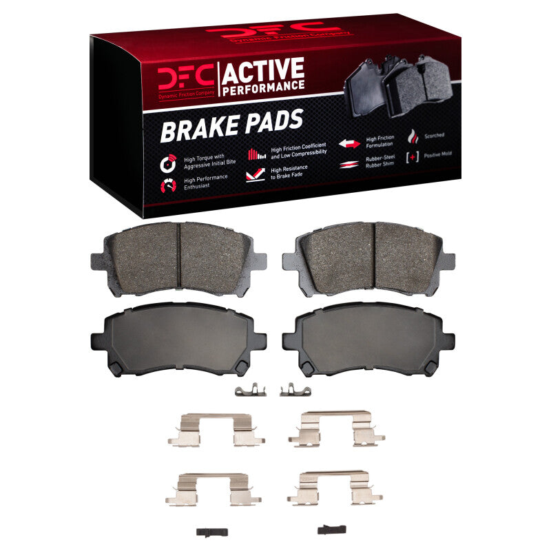 DFC 97-11 Subaru Forester Front Active Perf Pads & HW | Impreza/Legacy (97-03) (1115-0721-01)