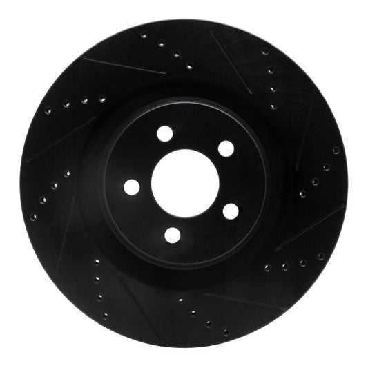 DFC D&S Black Brake Rotor (FRONT RIGHT): Chrysler 300 (05-23)