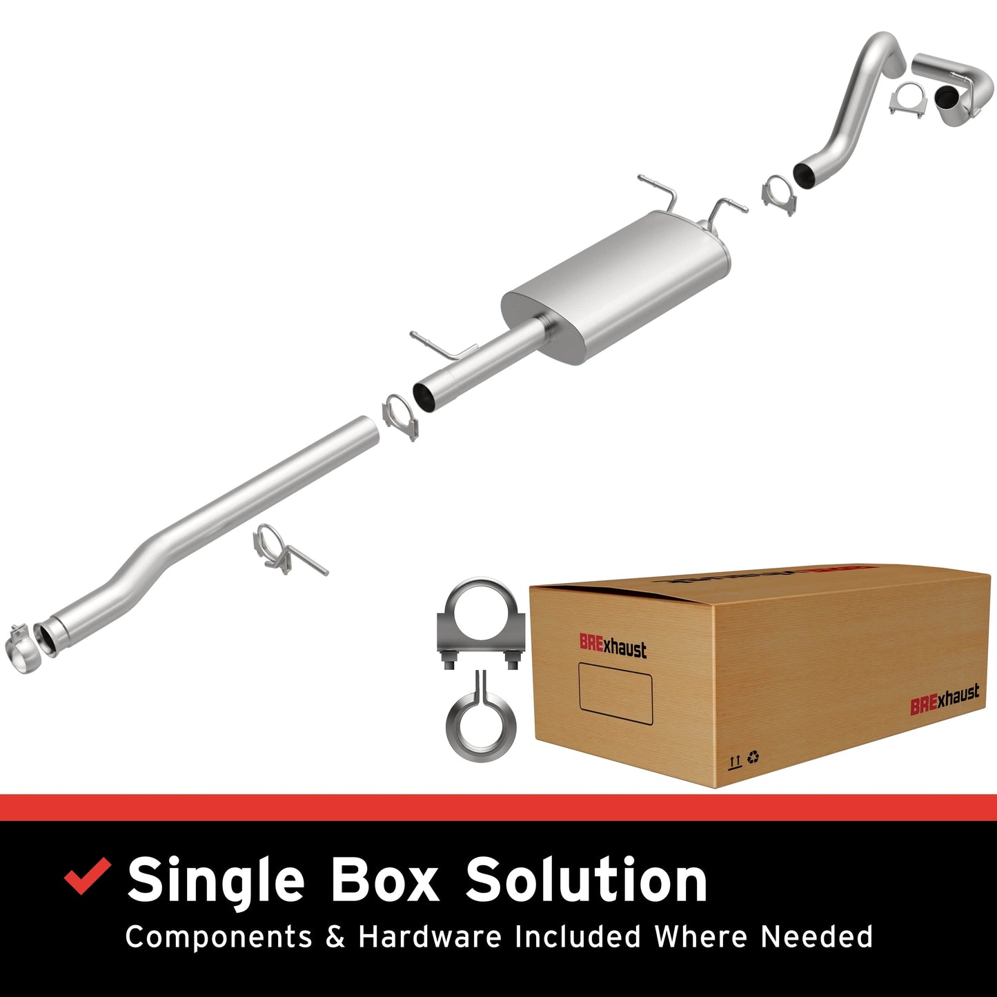 BRExhaust Direct-Fit Replacement Exhaust System 106-0507