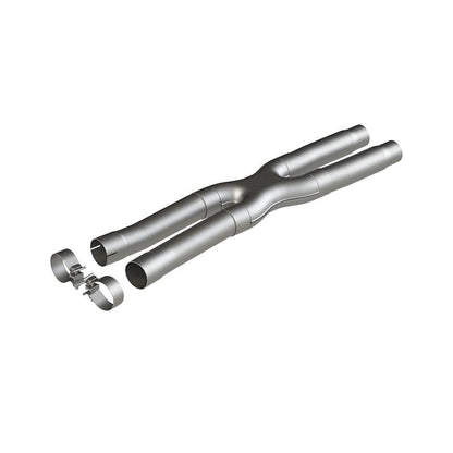 MBRP 2.5in Resonator Delete X-Pipe | Ford Mustang 15-23 / Mach-E 20-26 (S7213AL)