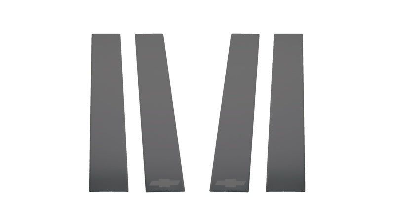 Putco 2020 Chevy Silverado HD Pillar Posts | Bow Tie Etching Black Platinum (402671BPGM-1)