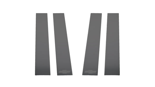 Putco 2020 Chevy Silverado HD Pillar Posts | Bow Tie Etching Black Platinum (402671BPGM-1)