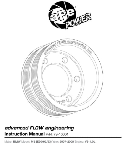 aFe Billet Aluminum Power Pulley | BMW M3 (E90/92/93) (07-08.5) V8 4.0L (79-10001)