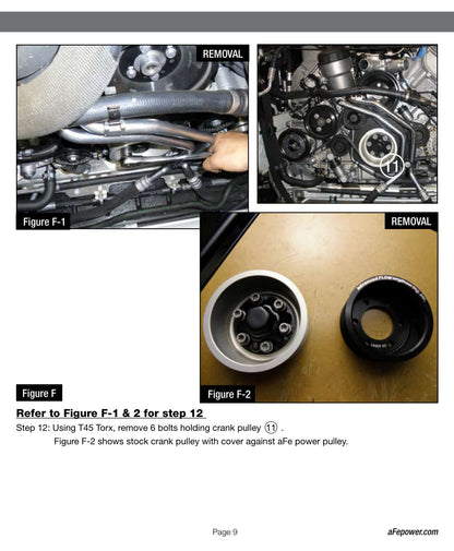 aFe Billet Aluminum Crank Power Pulley Kit | BMW M3 (E90/92/93) (09-12) V8 4.0L (79-10002)