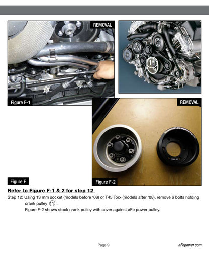 aFe Power Gamma Crank Power Pulley Kit | BMW M5 (E60) (06-10) V10-5.0L (79-10003)