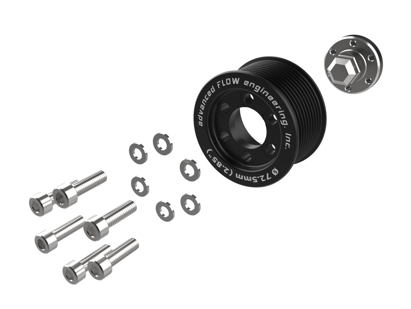 aFe 2.85in Supercharger Pulley Kit w/ Hub | Dodge Challenger/Charger SRT Hellcat (15-23) (79-10007)