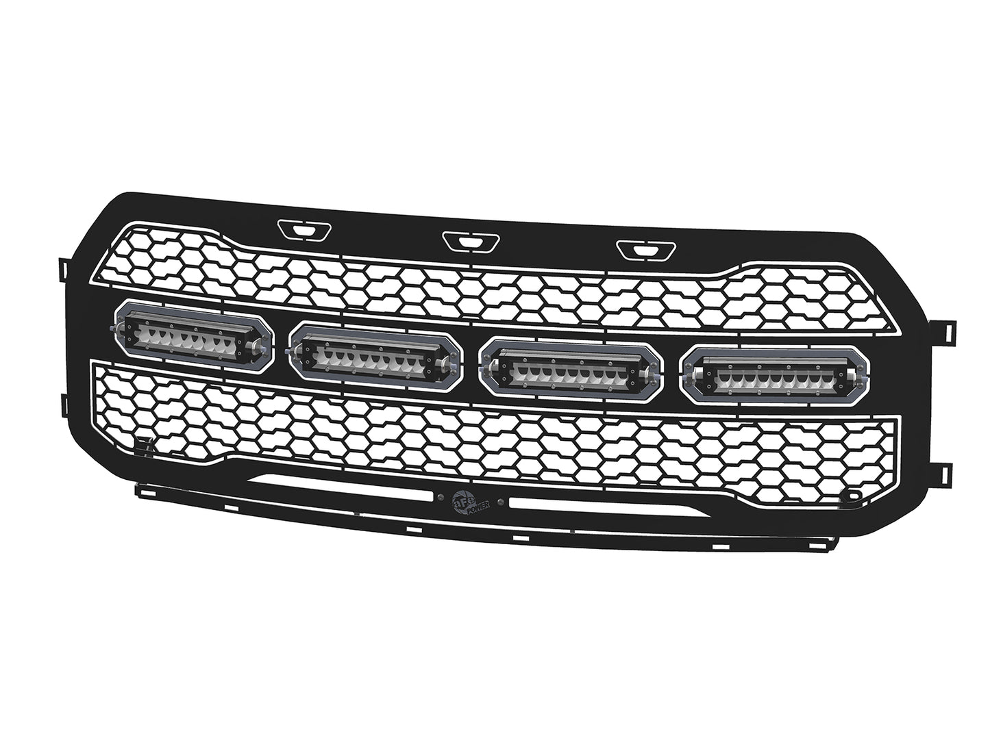 aFe Scorpion Tread Grille w/ LED Lights | Ford Raptor (17-20) (79-21001L)