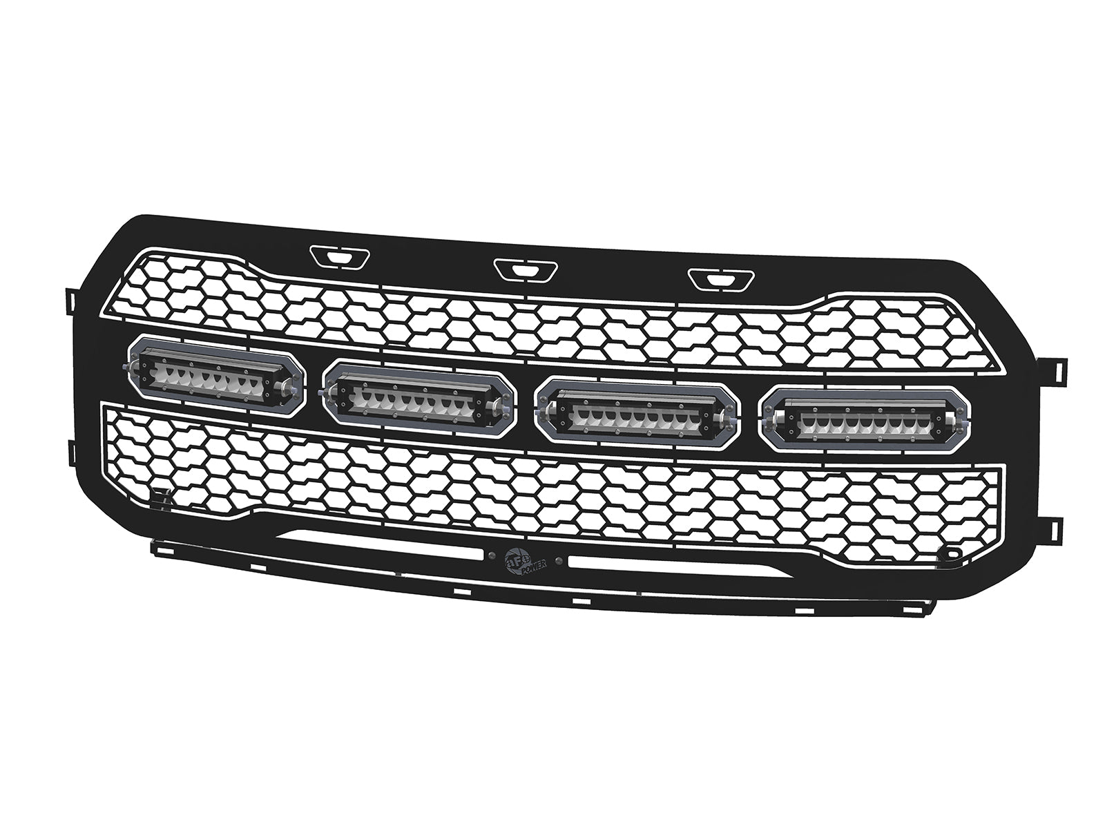 aFe Scorpion Tread Grille w/ LED Lights | Ford Raptor (17-20) (79-21001L)