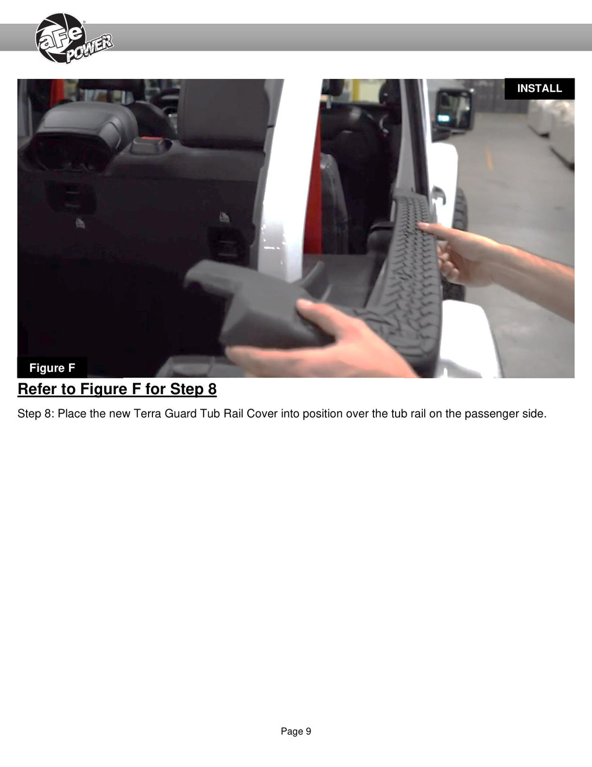 aFe Terra Guard Tub Rail Covers | Jeep Wrangler JL (18-22 4-Door w/ 3-Piece Hard-Top) (79-25001)