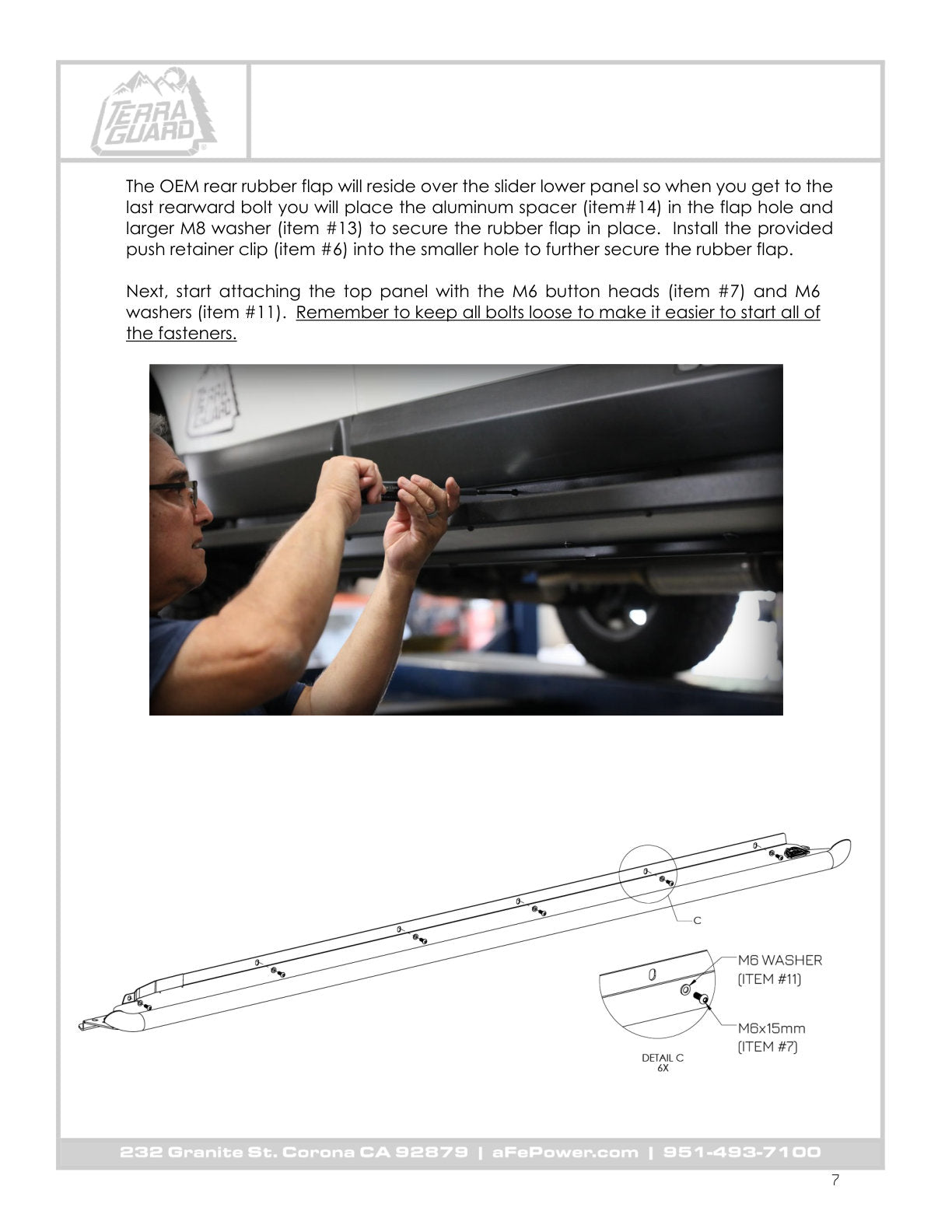 aFe Terra Guard Trail Slider Step - Black | Subaru Outback H4 2.5L / H6 3.6L (10-14) (79-27001)