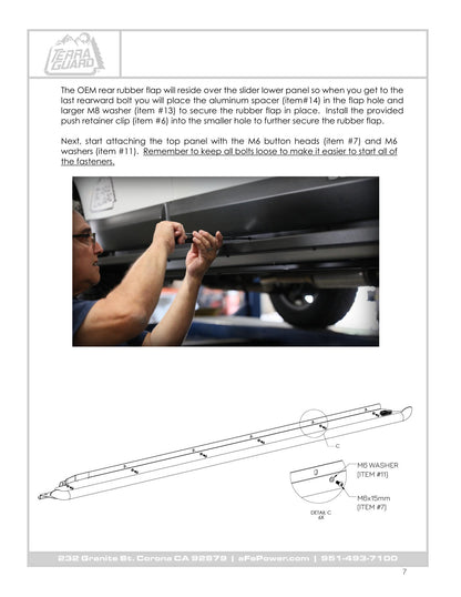 aFe Terra Guard Trail Slider Step - Black | Subaru Outback H4 2.5L / H6 3.6L (10-14) (79-27001)
