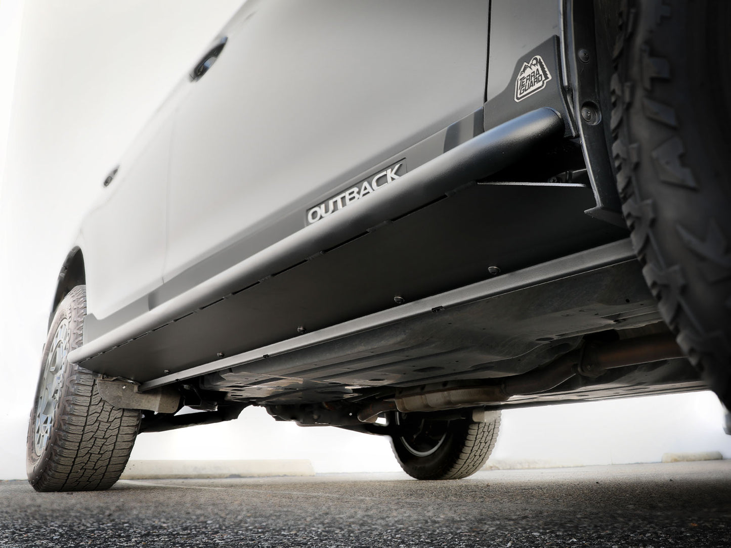 aFe Terra Guard Trail Slider Steps Black | Subaru Outback H4 2.5L / H6 3.6L (15-19) (79-27002)