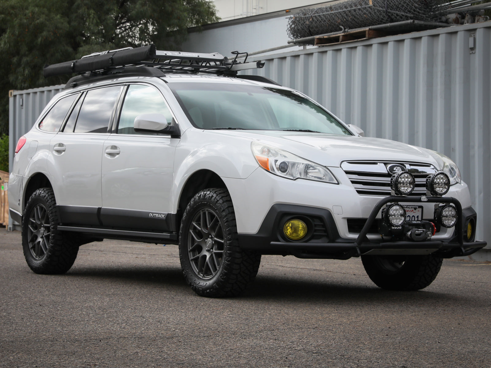 aFe Terra Guard Trail Steps Black | Subaru Outback H4 2.5L / H6 3.6L (10-14) (79-27004)