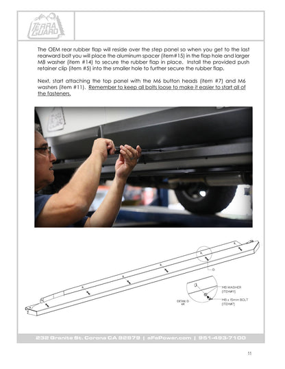 aFe Terra Guard Trail Steps Black | Subaru Outback H4 2.5L / H6 3.6L (15-19) (79-27005)