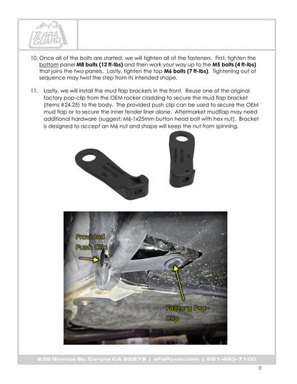 aFe Terra Guard Trail Steps Black | Subaru Outback H4 2.4L/2.5L (20-23) (79-27006)