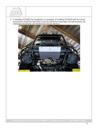 aFe Terra Guard Front Bumper w/ Winch Mount | Subaru Outback H4 2.5L / H6 3.6L (15-19) (79-27011)