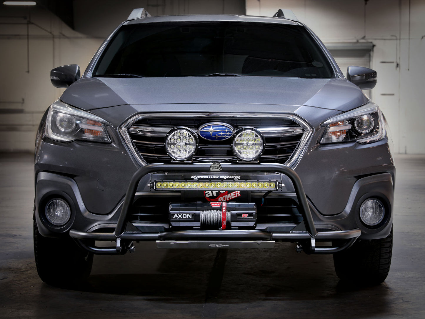 aFe Terra Guard Front Bumper w/ Winch Mount | Subaru Outback H4 2.5L / H6 3.6L (15-19) (79-27011)