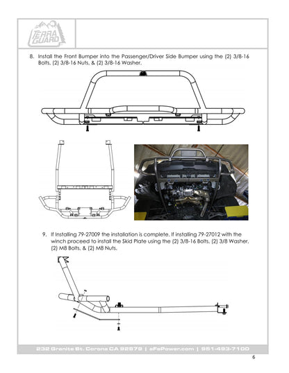 aFe Terra Guard Bumper w/ Winch Mount | Subaru Outback (20-22) (79-27016)
