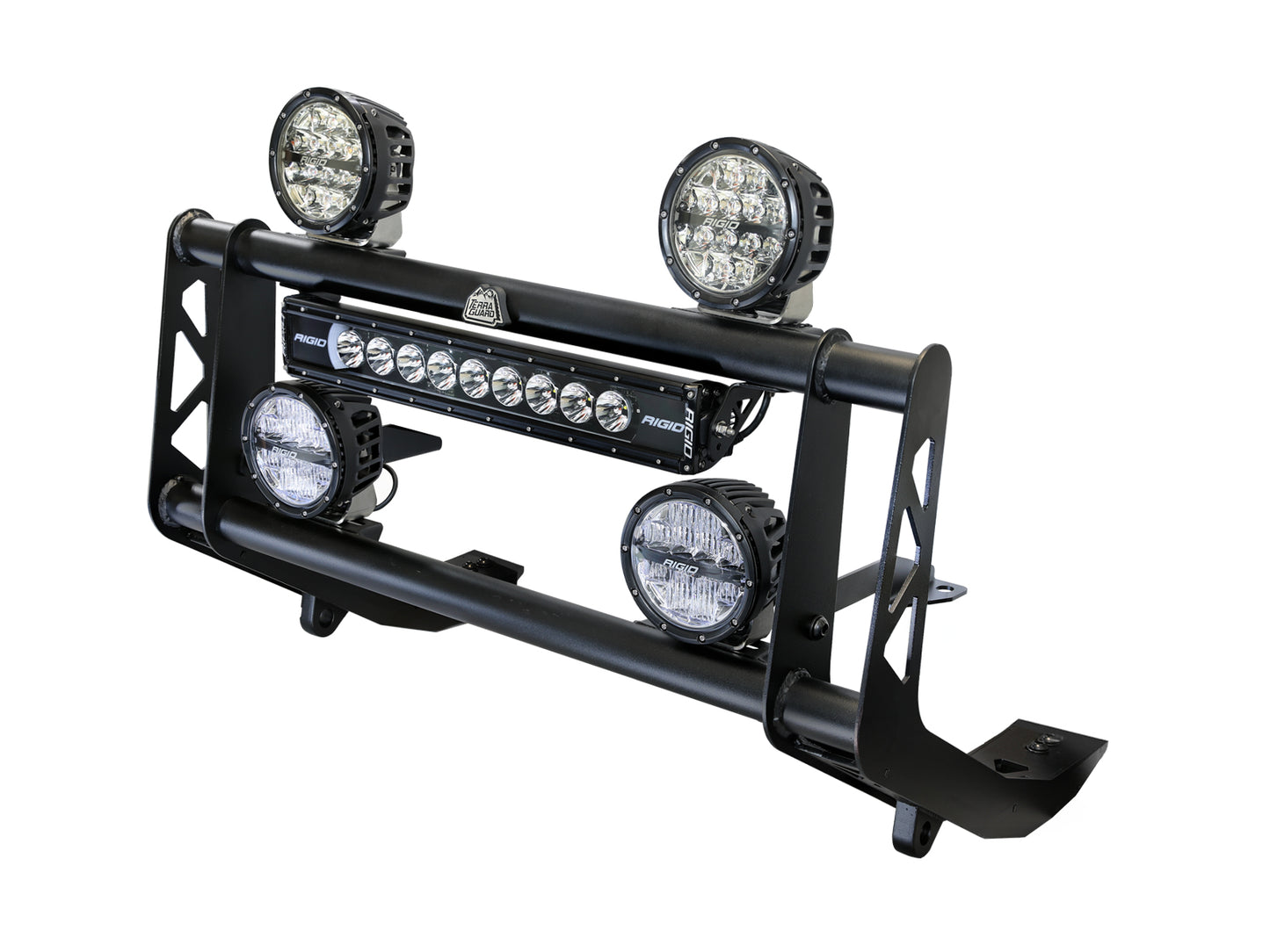 aFe 79-27021L Terra Guard Bull Bar w/ RIGID Lights For Land Cruiser J250 24+