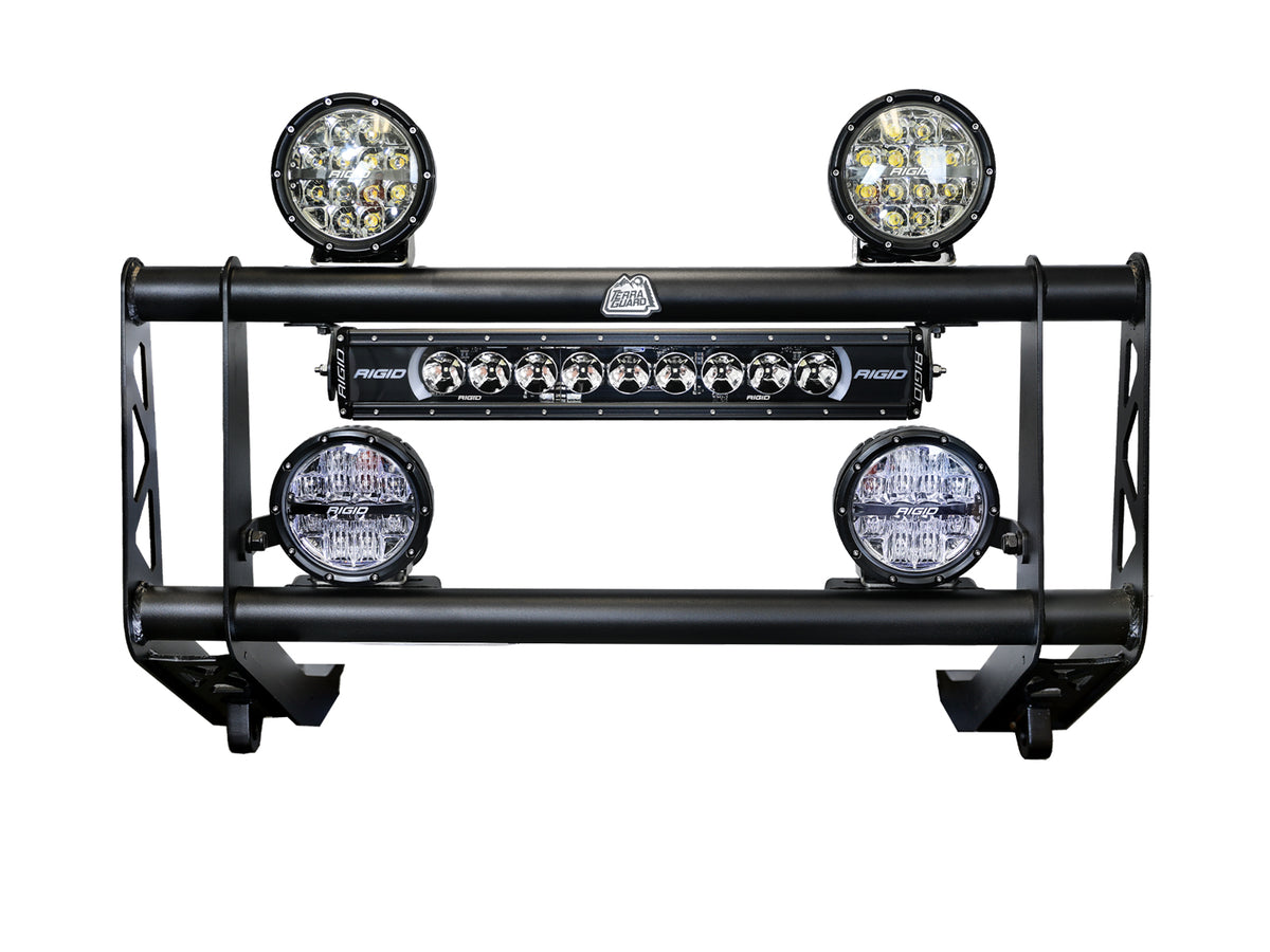 aFe 79-27021L Terra Guard Bull Bar w/ RIGID Lights For Land Cruiser J250 24+