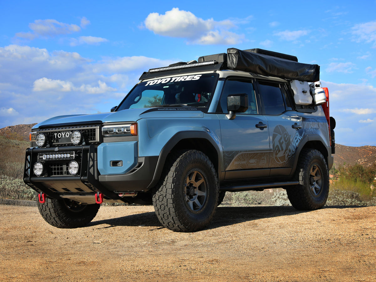 aFe 79-27021L Terra Guard Bull Bar w/ RIGID Lights For Land Cruiser J250 24+