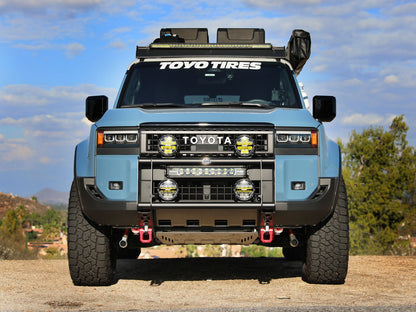 aFe 79-27021L Terra Guard Bull Bar w/ RIGID Lights For Land Cruiser J250 24+