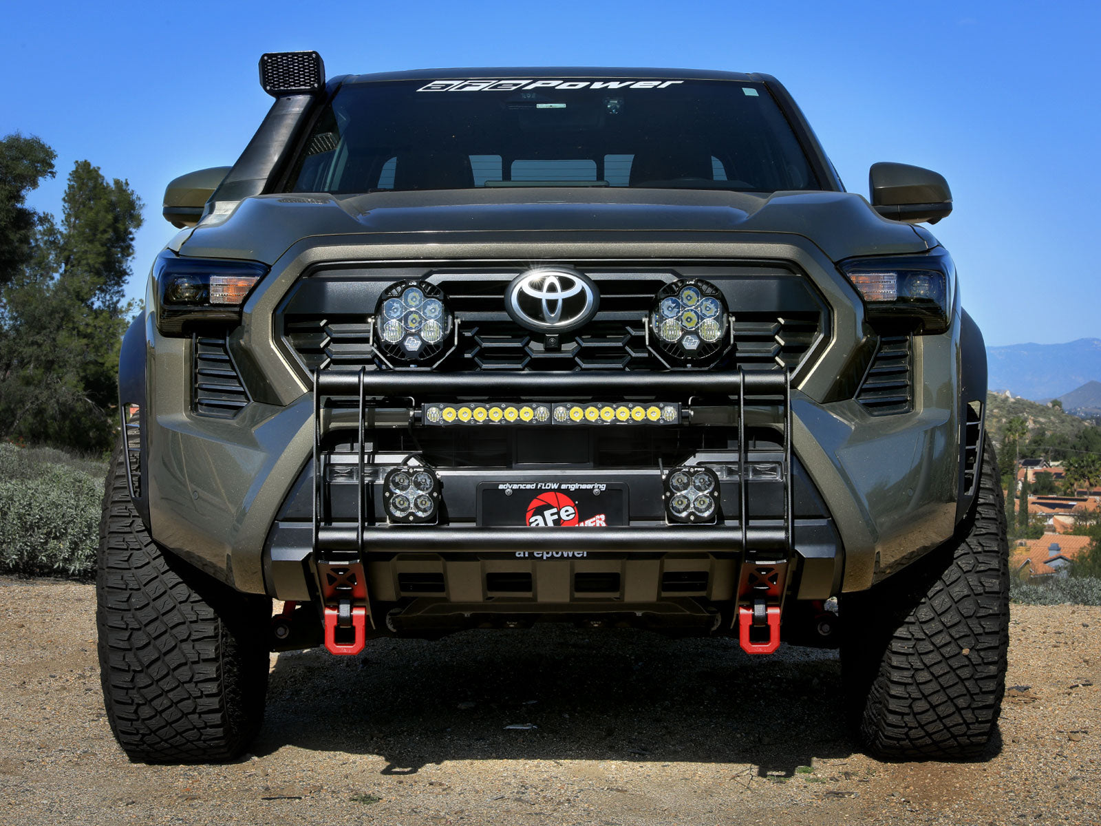 aFe 79-27030 Terra Guard Bull Bar For Toyota Tacoma N400 24-26