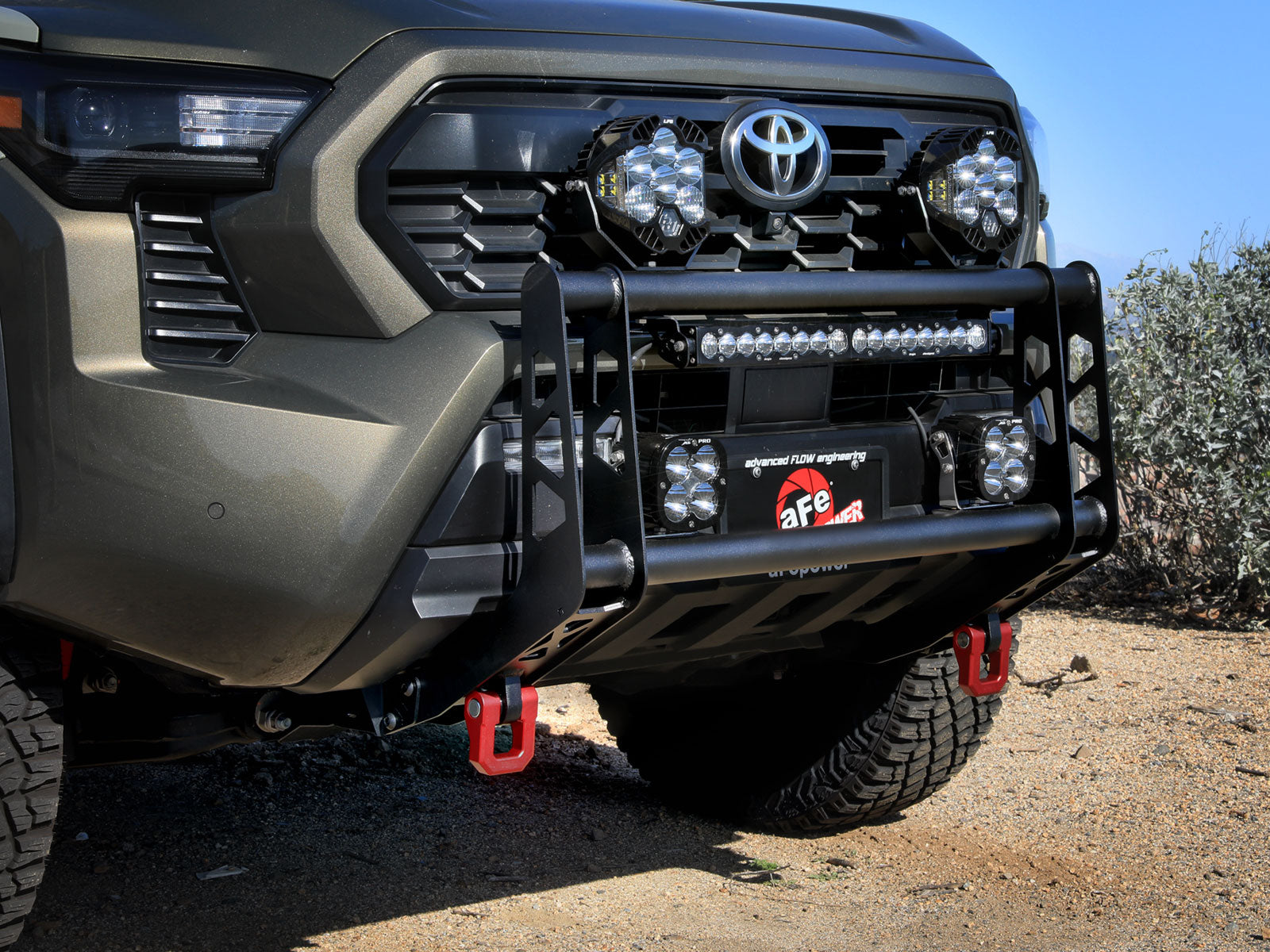 aFe 79-27030 Terra Guard Bull Bar For Toyota Tacoma N400 24-26