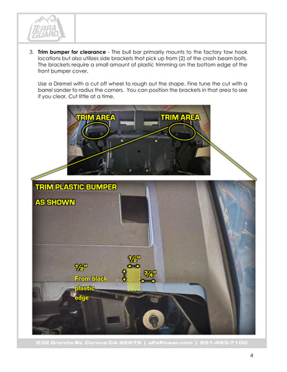 aFe 79-27031 Bull Bar No Drill No Cut Installation For Toyota 4Runner