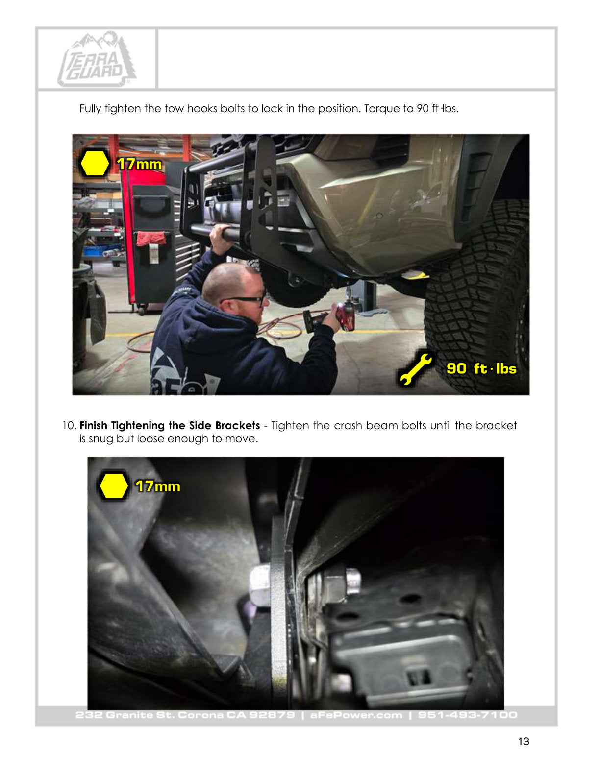 aFe 79-27031 Bull Bar No Drill No Cut Installation For Toyota 4Runner