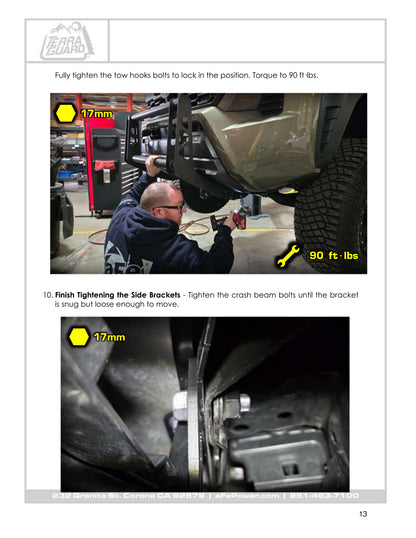 aFe 79-27031 Bull Bar No Drill No Cut Installation For Toyota 4Runner