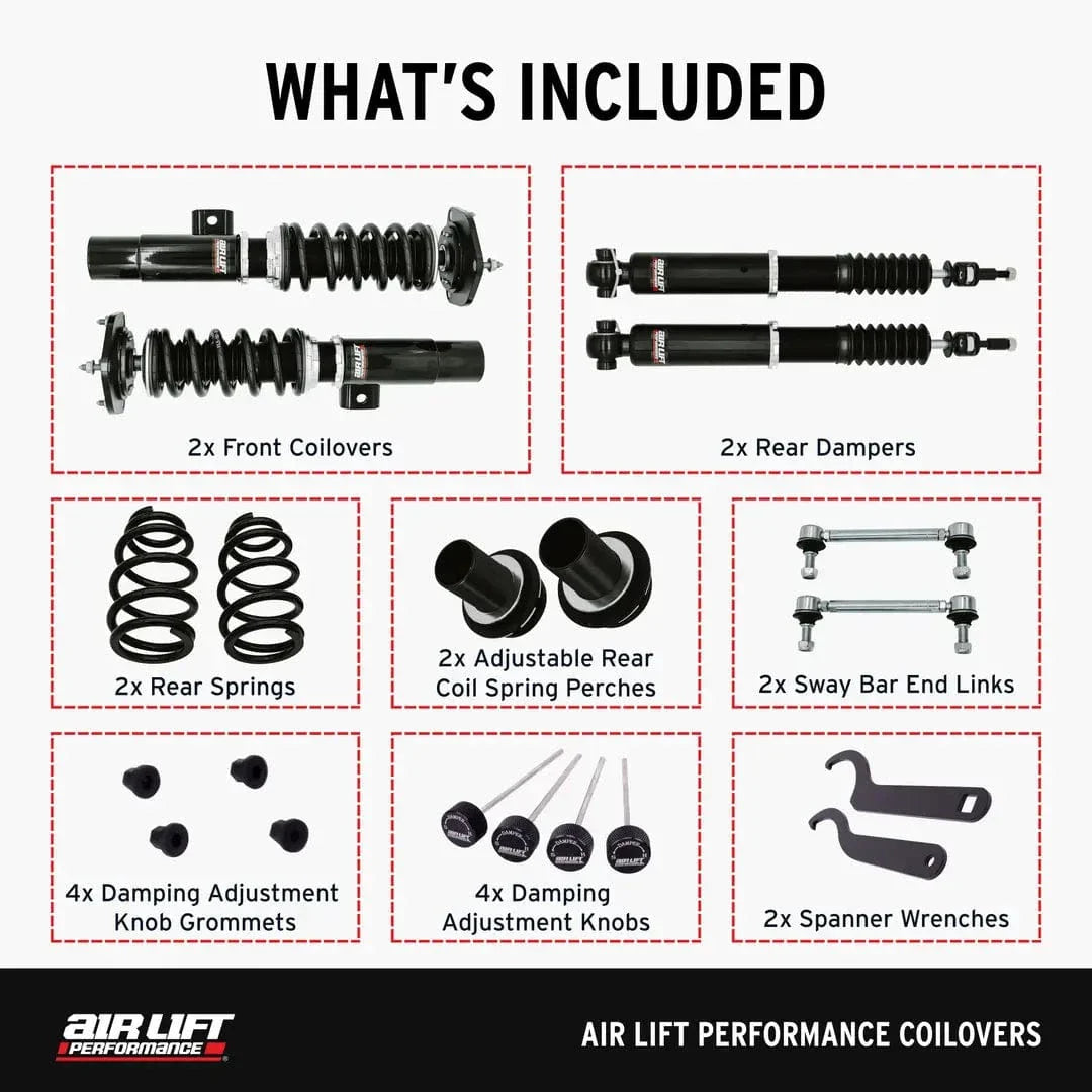Air Lift Performance Coilover Kit - VW/Audi / Mk7 / Mk8 / Golf / GTI / R / A3 / S3 / Mk3 /TTS / TT-RS / & More