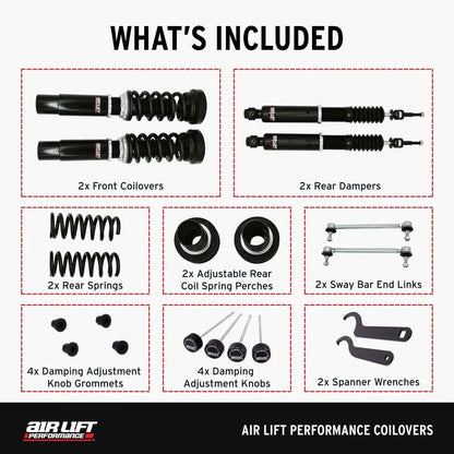 Air Lift Performance Coilover Kit - BMW / F2X / F3X / 228i / 328i / 335i / 435i / & More