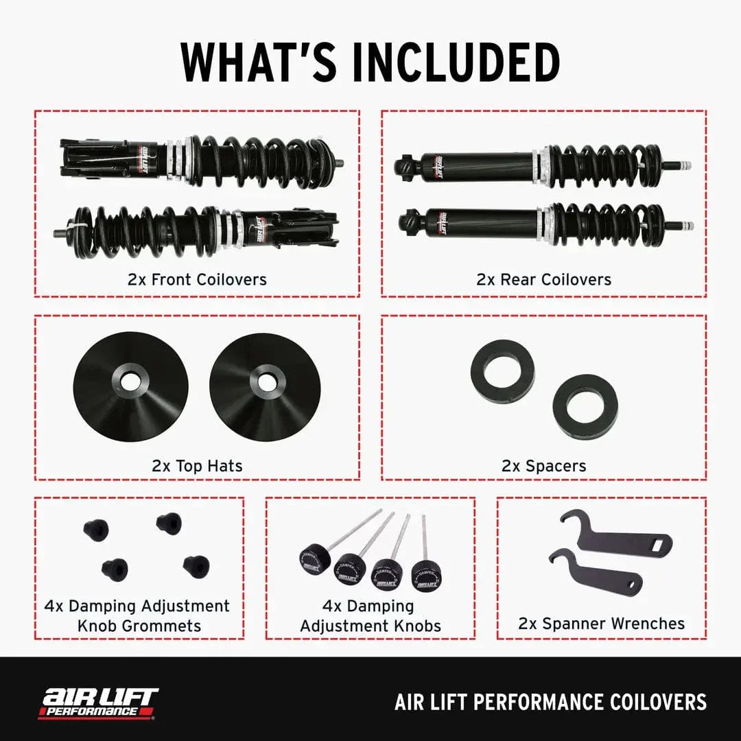 Air Lift Performance Coilover Kit - VW / Mk2 / Mk3 / Golf / GTI / Jetta / B3 / B4 / Passat / Corrado
