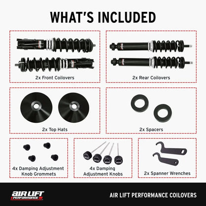 Air Lift Performance Coilover Kit - VW / Mk2 / Mk3 / Golf / GTI / Jetta / B3 / B4 / Passat / Corrado