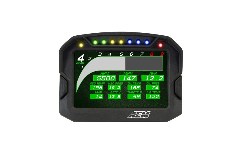 AEM CD-5G Carbon Digital Dash Display w/ Interal 10Hz GPS & Antenna
