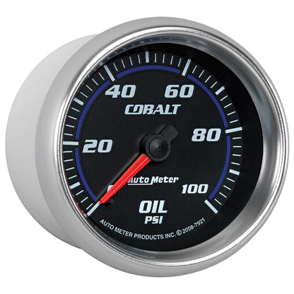 AutoMeter Cobalt 66mm 0-100 PSI Oil Pressure Gauge (7921)