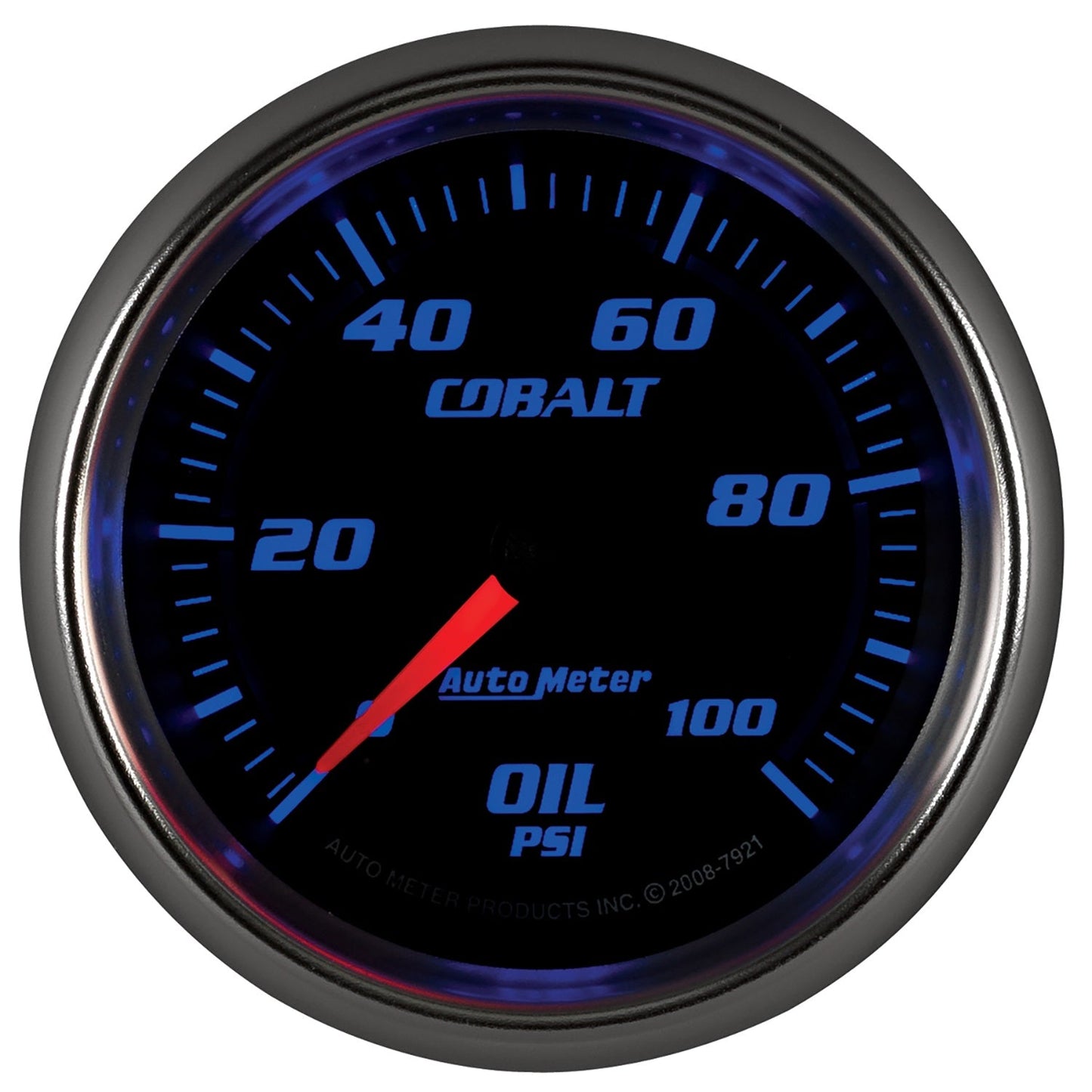 AutoMeter Cobalt 66mm 0-100 PSI Oil Pressure Gauge (7921)