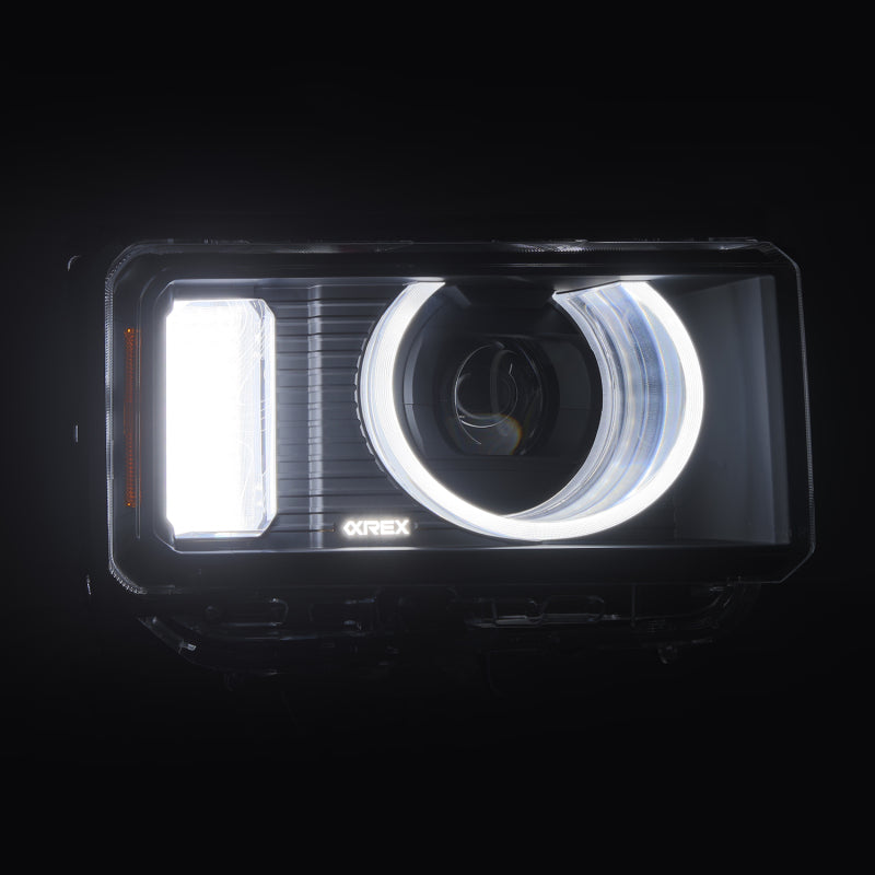 AlphaRex 880899 LED Headlights Blk For Toyota LC 24-26