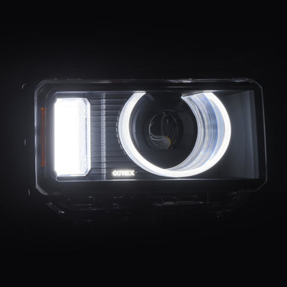 AlphaRex 880899 LED Headlights Blk For Toyota LC 24-26