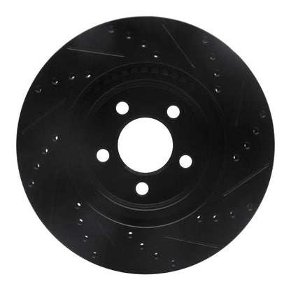 DFC D&S Black Brake Rotor (FRONT LEFT): Chrysler 300 (05-23)