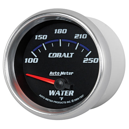 AutoMeter Cobalt 66mm 100-250 Degree F Electric Water Temperature Gauge (7937)