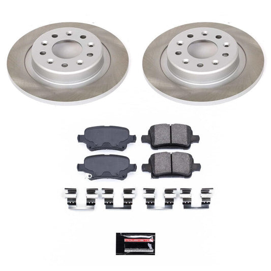 PowerStop 18-20 GMC Terrain Rear Semi-Coated Rotor Kit (SC7717)