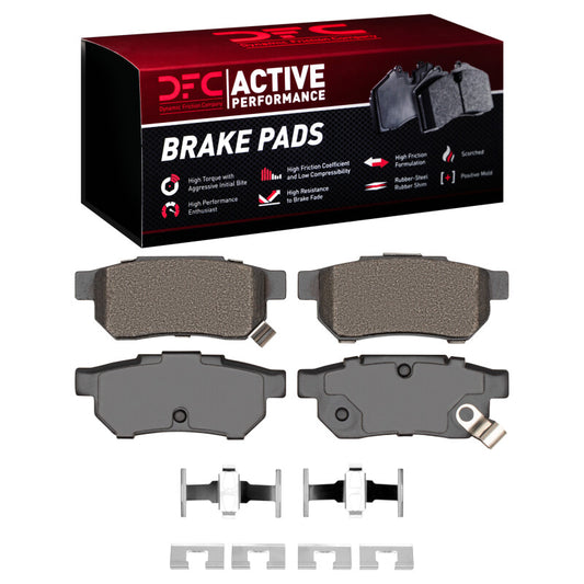 DFC 88-01 Acura Integra Rear Active Perf Pads & Hardware Kit (1115-0374-01)