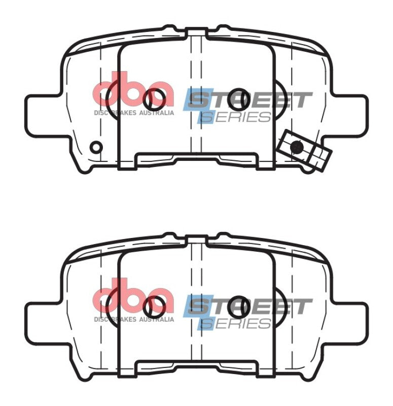 DBA Street Series Rear Brake Pads | Acura MDX (01-06) (DB1440SS)