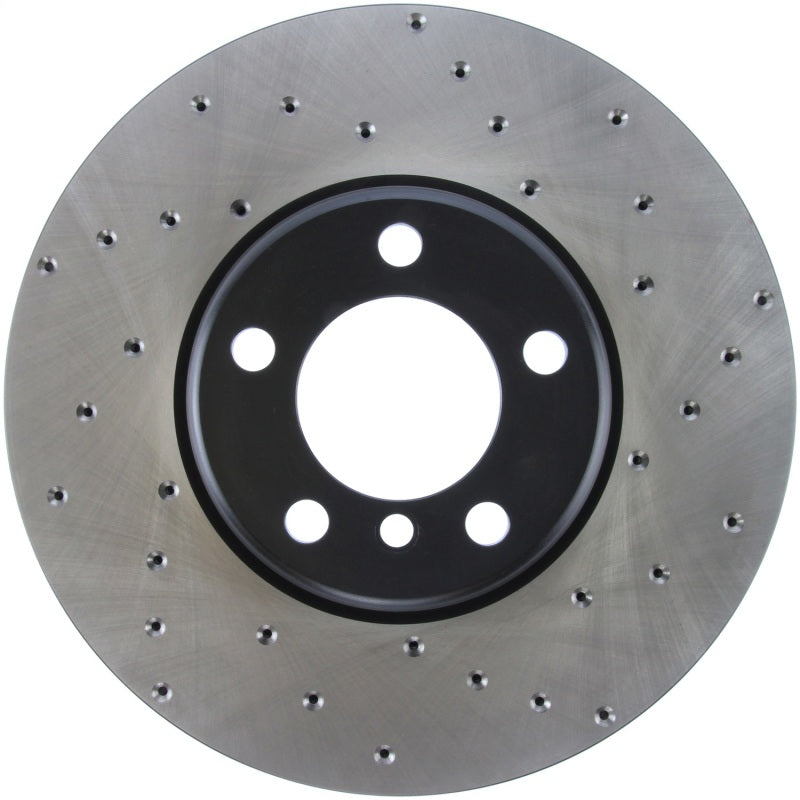 Stoptech 128.34140L Sport Cross-Drilled Disc Brake Rotors For 2012-2016 BMW 328i