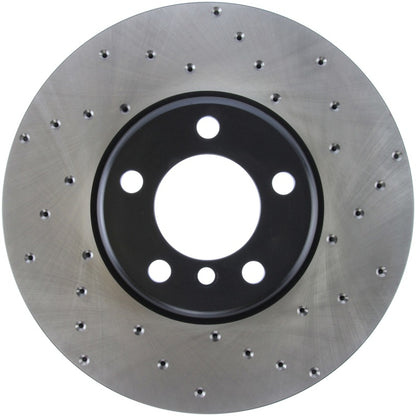 Stoptech 128.34140L Sport Cross-Drilled Disc Brake Rotors For 2012-2016 BMW 328i