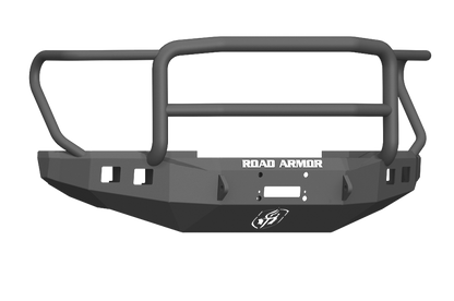 Road Armor 17-20 Ford F-250 Stealth Wide Fender Front Winch Bumper w/Lonestar Guard - Tex Blk